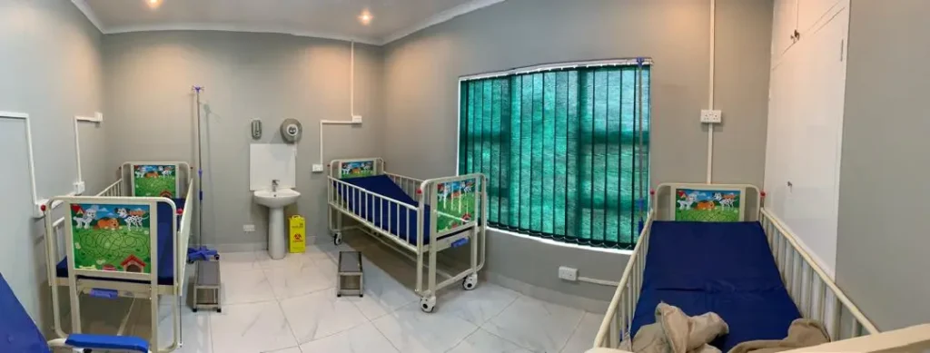 Vertical blinds- new install complete in pediatric space